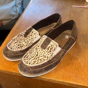 Ariat Brown and Leopard Print Women's Shoes